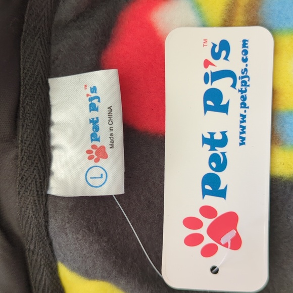 Pet PJ'S Fleece Christmas Emoji Sizes Available - Extra Small Small, Large - Picture 5 of 5